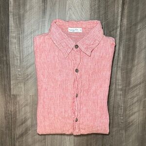 Motaitis Linen Long Sleeve Button Down - Small